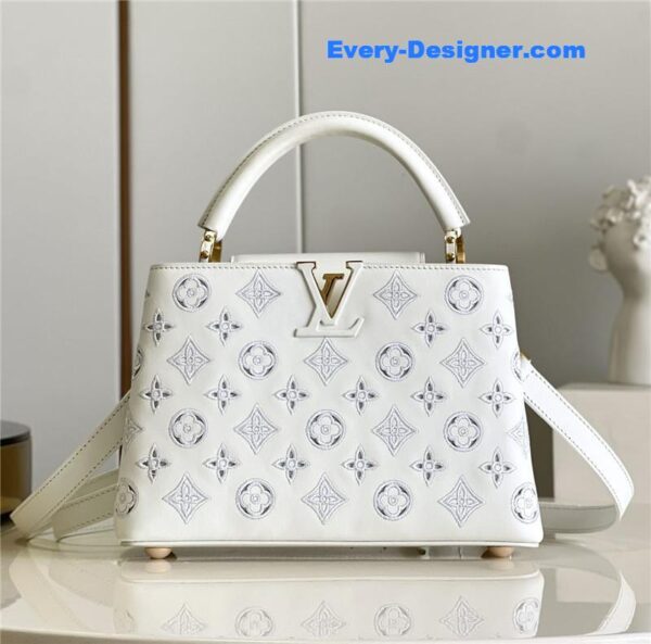 louis vuitton lv capucines BB embroidery bag - Image 8