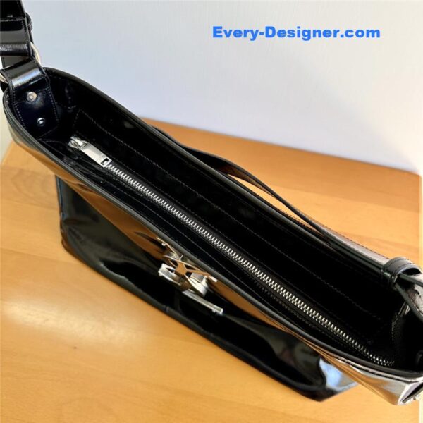 ysl logo shoulder leather bag - Image 7