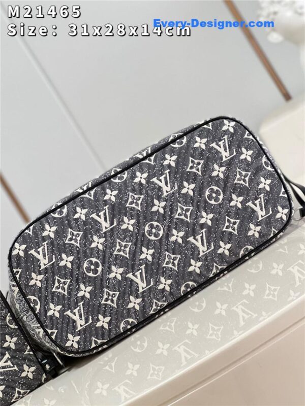 louis vuitton neverfull pm denim shopping bag - Image 7