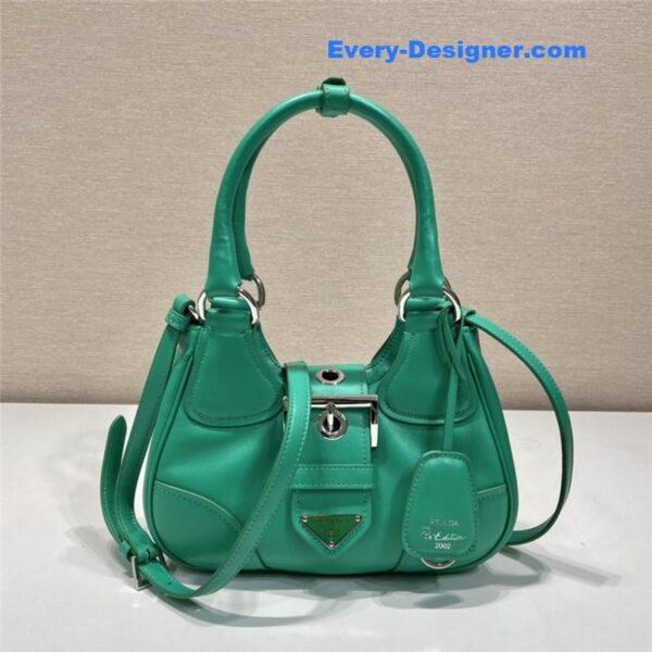 Prada Moon Re-Nylon and leather bag - Image 4