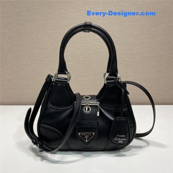 Prada Moon Re-Nylon and leather bag - Image 4