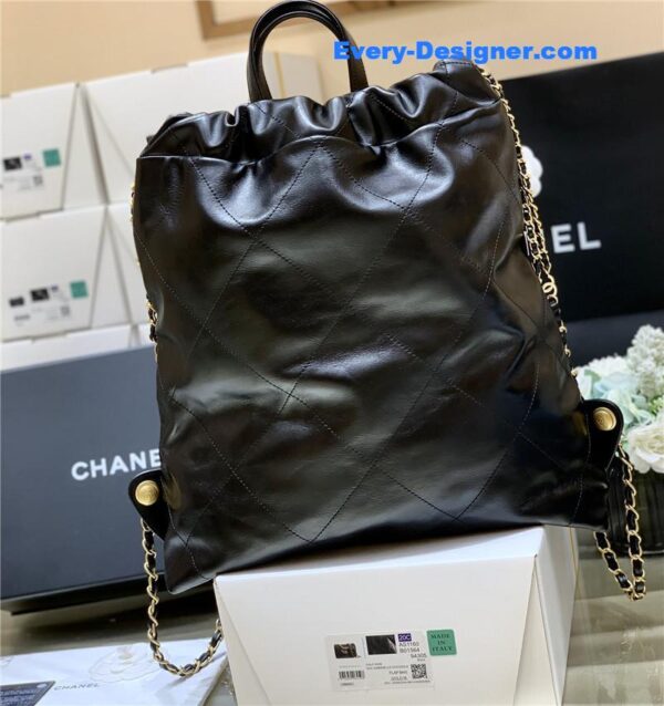 Chanel 22 large handbag black - Image 6