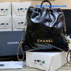 Chanel 22 large handbag black