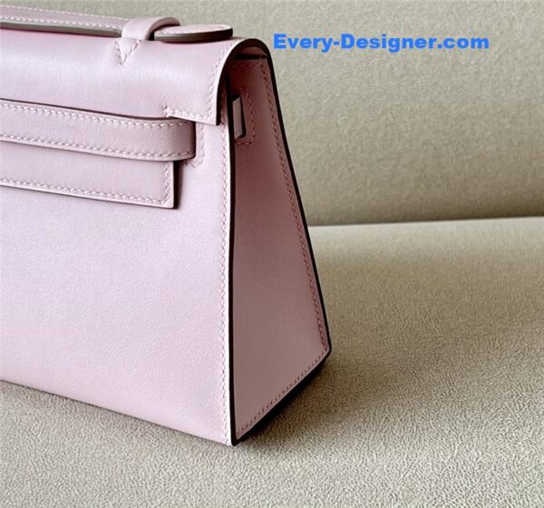 hermes kelly pochette swift leather bag - Image 4