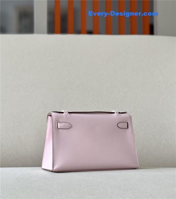 hermes kelly pochette swift leather bag - Image 6