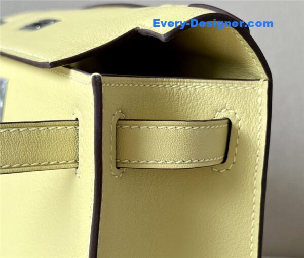 hermes kelly pochette swift leather bag - Image 2
