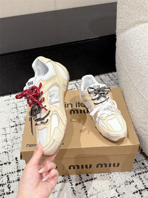 Miu Miu x New Balance 530 SL Leather Sneaker - Image 7