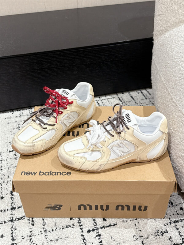Miu Miu x New Balance 530 SL Leather Sneaker - Image 9
