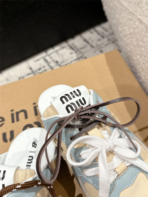 Miu Miu x New Balance Mules in Blue - Image 2