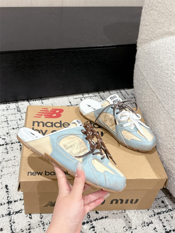 Miu Miu x New Balance Mules in Blue - Image 4