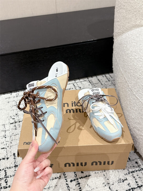 Miu Miu x New Balance Mules in Blue - Image 5