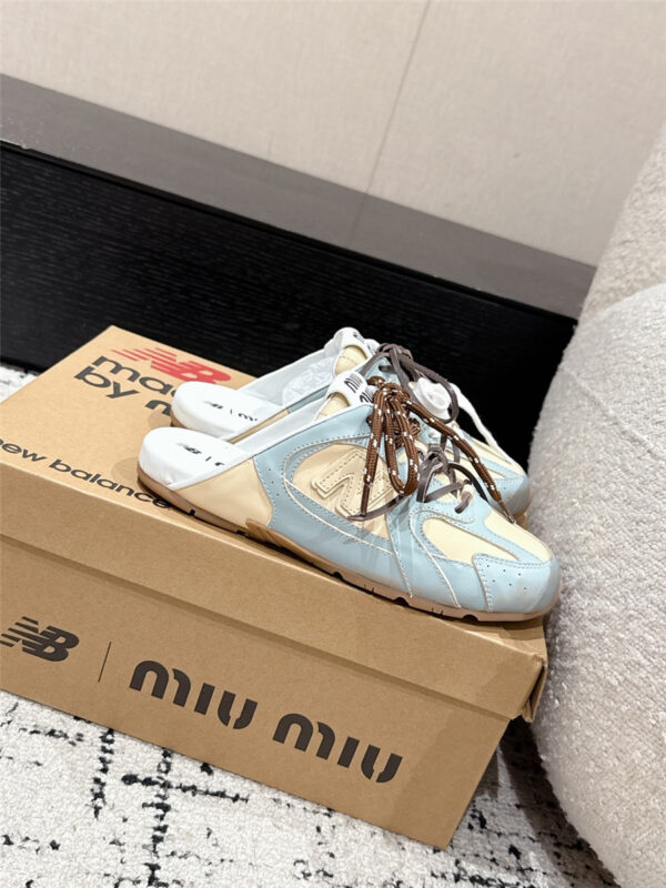 Miu Miu x New Balance Mules in Blue - Image 6