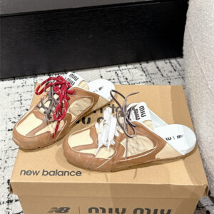 Miu Miu x New Balance Brown Mules
