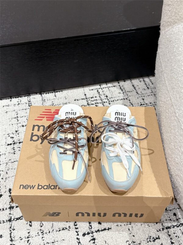 Miu Miu x New Balance Mules in Blue - Image 8