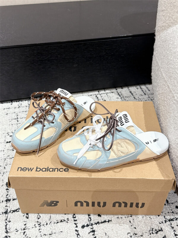 Miu Miu x New Balance Mules in Blue - Image 9