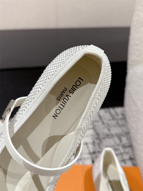 Louis Vuitton Perforated Romy Flat Ballerina in white - Image 7