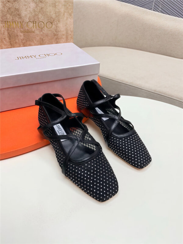 Jimmy Choo Astoria Ballet Flats Black