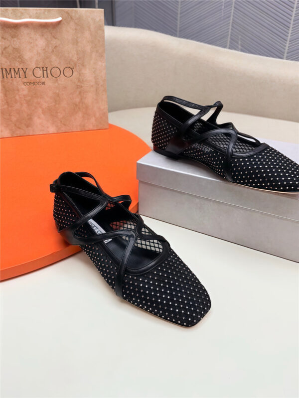 Jimmy Choo Astoria Ballet Flats Black - Image 8