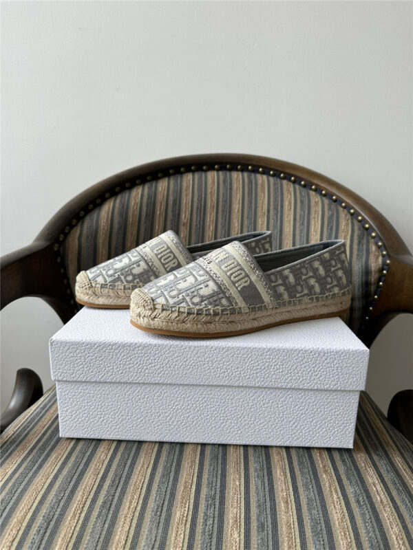 Dior Granville Espadrille Gray Shoes - Image 3