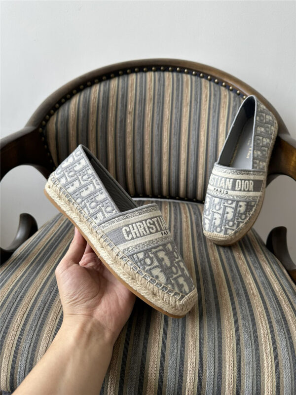 Dior Granville Espadrille Gray Shoes - Image 4