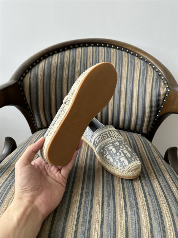 Dior Granville Espadrille Gray Shoes - Image 6