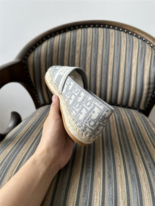 Dior Granville Espadrille Gray Shoes - Image 7