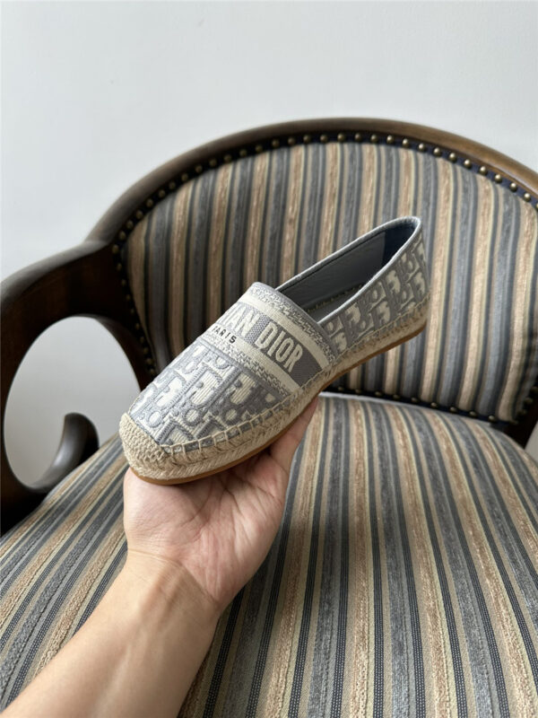Dior Granville Espadrille Gray Shoes - Image 8