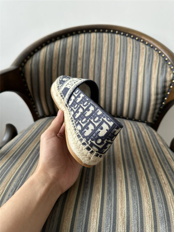 Dior Granville Espadrille Dark Blue Shoes - Image 2