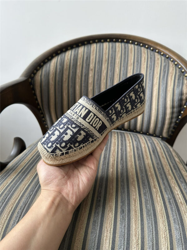 Dior Granville Espadrille Dark Blue Shoes - Image 5