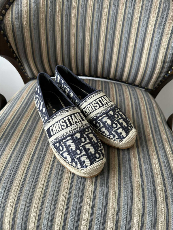 Dior Granville Espadrille Dark Blue Shoes - Image 7