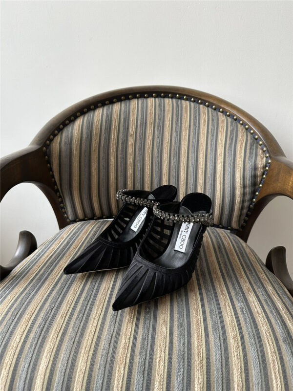 Jimmy Choo Bing 100mm Crystal-Embellished Pumps - Image 2