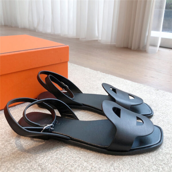 Hermès Julie Sandal Black - Image 3
