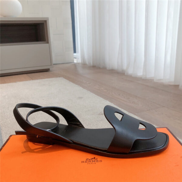 Hermès Julie Sandal Black - Image 4