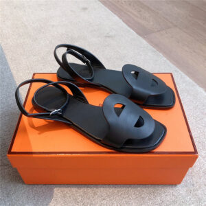 Hermès Julie Sandal Black