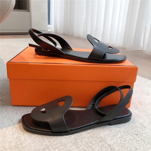 Hermès Julie Sandal Black - Image 7