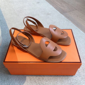 Hermès Julie Sandal Brown