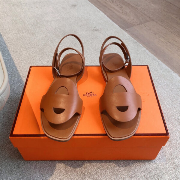 Hermès Julie Sandal Brown - Image 5