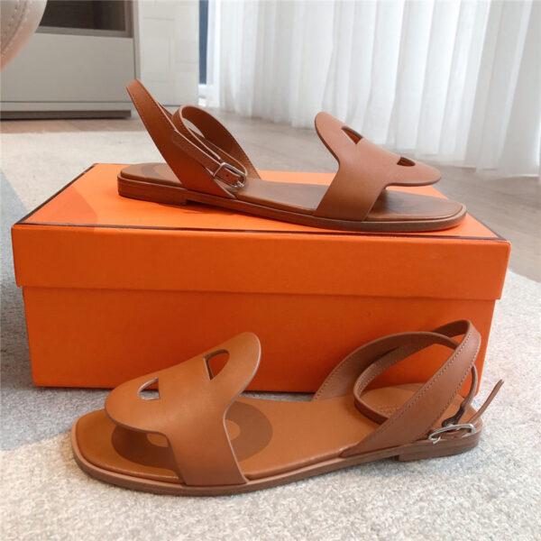 Hermès Julie Sandal Brown - Image 7
