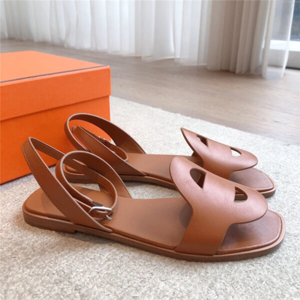 Hermès Julie Sandal Brown - Image 8