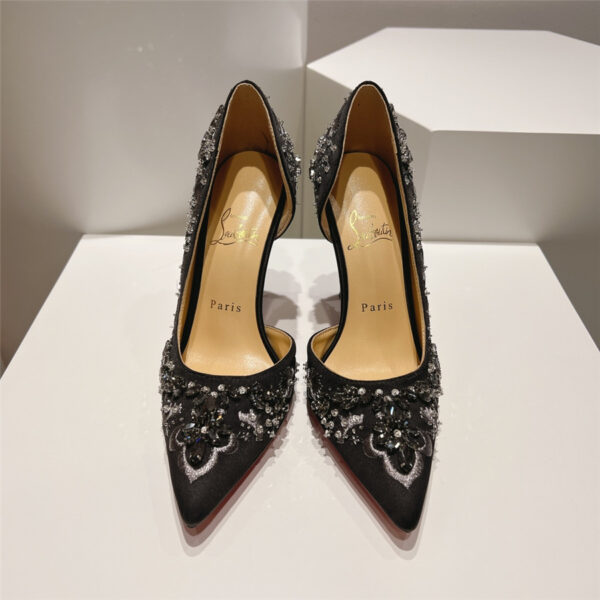 Christian Louboutin Artifice Strass 120 Black Pumps - Image 2