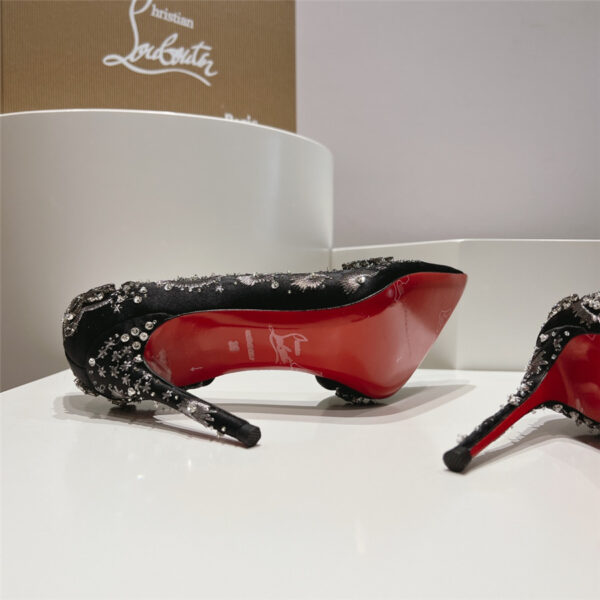 Christian Louboutin Artifice Strass 120 Black Pumps - Image 4