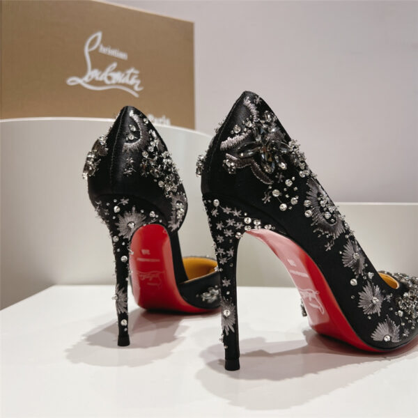 Christian Louboutin Artifice Strass 120 Black Pumps - Image 6