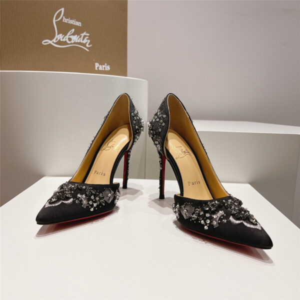 Christian Louboutin Artifice Strass 120 Black Pumps - Image 7
