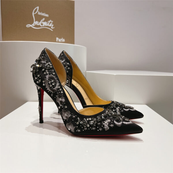 Christian Louboutin Artifice Strass 120 Black Pumps - Image 8