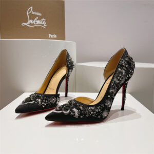 Christian Louboutin Artifice Strass 120 Black Pumps