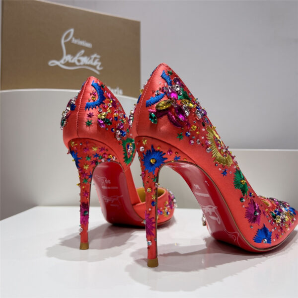 Christian Louboutin Artifice Strass 120 Pink Pumps - Image 3
