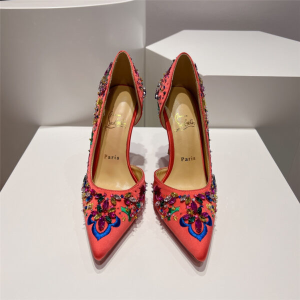 Christian Louboutin Artifice Strass 120 Pink Pumps - Image 2