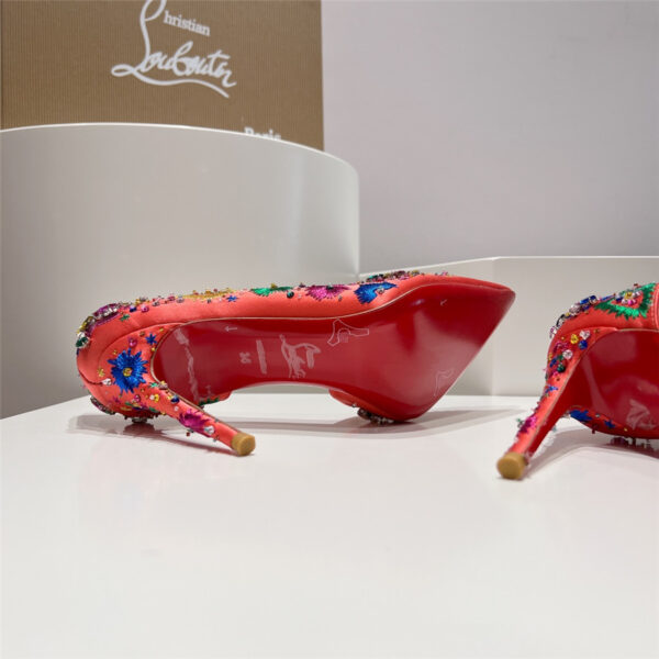 Christian Louboutin Artifice Strass 120 Pink Pumps - Image 8