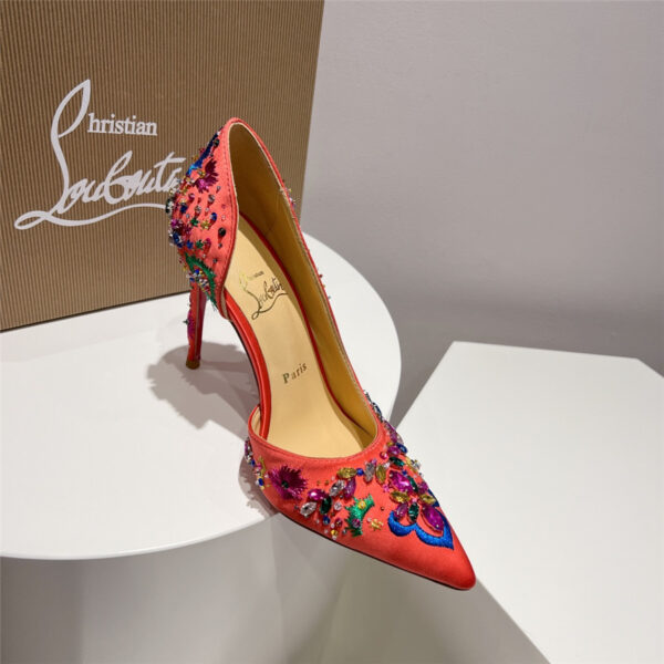 Christian Louboutin Artifice Strass 120 Pink Pumps - Image 7
