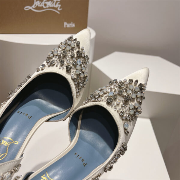 Christian Louboutin Artifice Strass 120 Pumps White - Image 7
